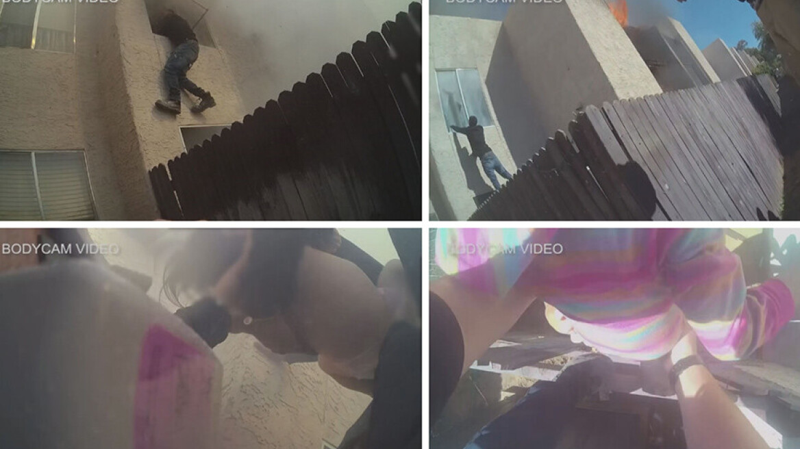 Βίντεο: Πολίτης «βουτάει» σε φλεγόμενο κτίριο και απεγκλωβίζει δύο παιδιά 