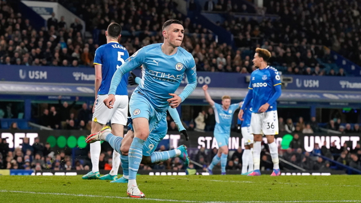  Premier League, Έβερτον-Μάντσεστερ Σίτι 0-1: Ο Φόντεν λύτρωσε τους «Πολίτες» - Δείτε το γκολ 