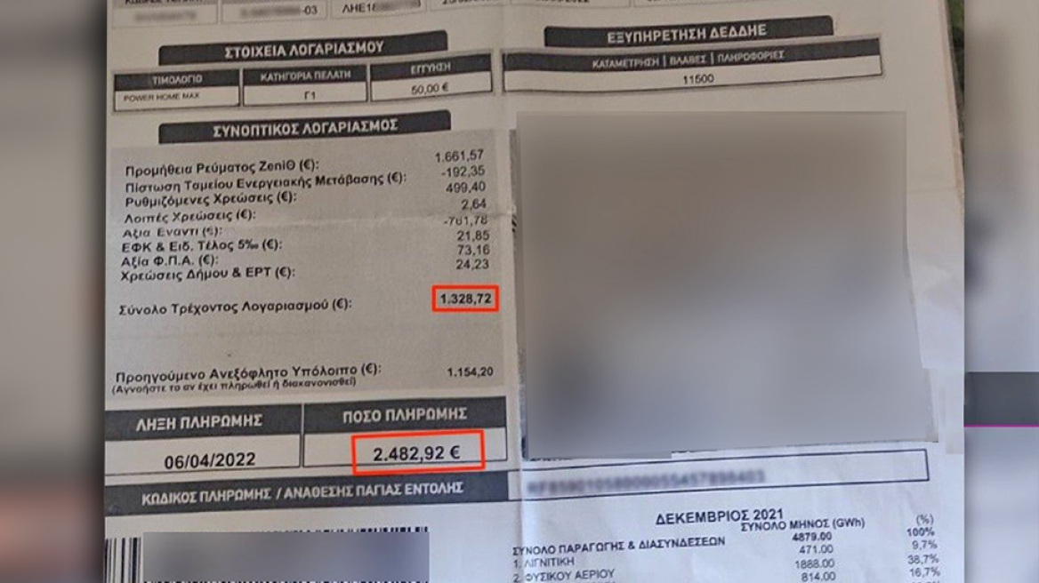 Κραυγή αγωνίας από 47χρονο Κρητικό - Καλείται να πληρώσει ρεύμα 2.500 ευρώ