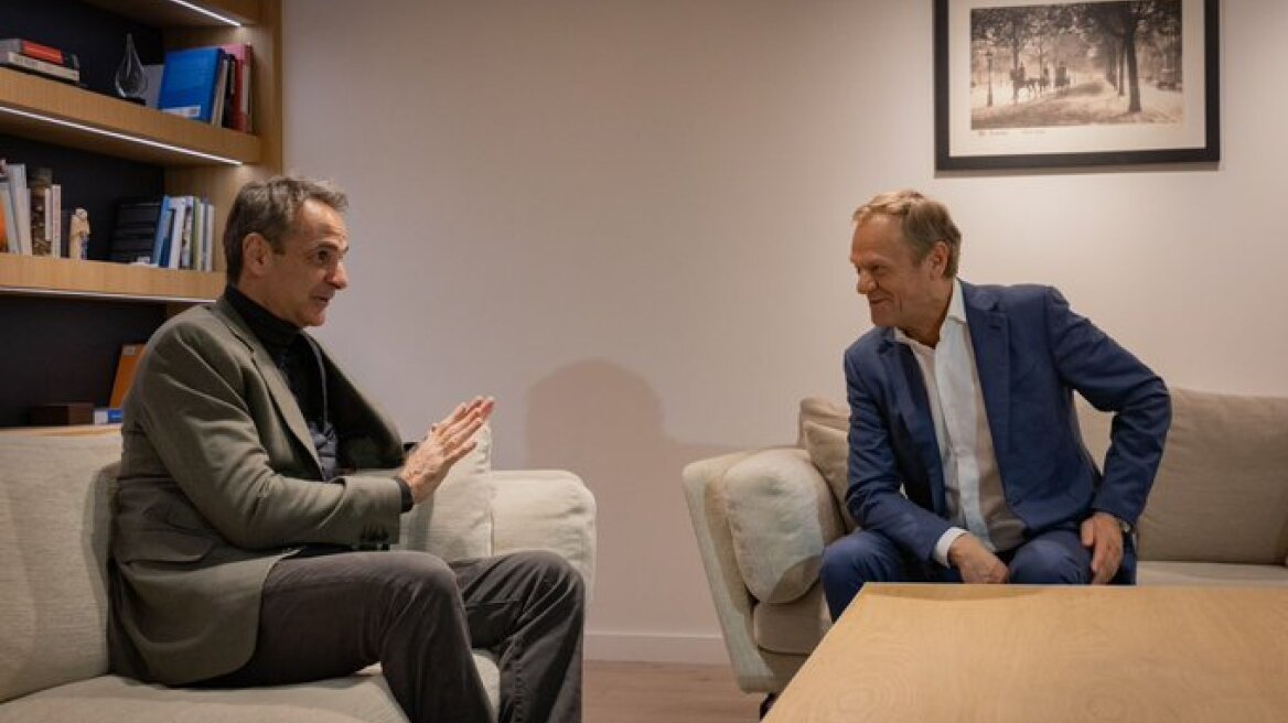 Ουκρανικό και ενεργειακά συζήτησαν Μητσοτάκης - Τουσκ στις Βρυξέλλες