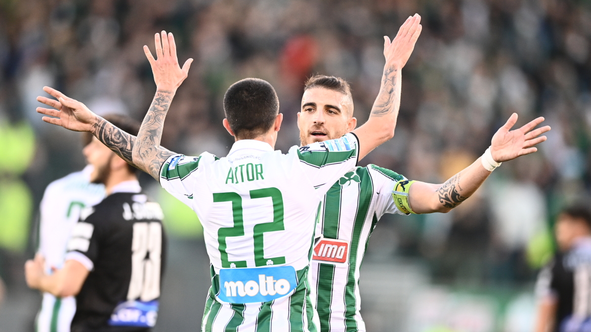 Super League 1, Παναθηναϊκός-ΠΑΟΚ 2-1: Τρίποντο Ευρώπης  - Δείτε τα γκολ 