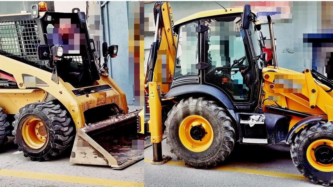 Έκλεψαν δύο μηχανήματα έργων και τα πάρκαραν στο... σπίτι τους!