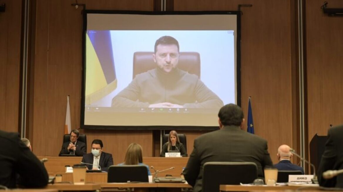 Λευκωσία: Σε τεχνικό πρόβλημα αποδίδει το Κίεβο τη διακοπή της σύνδεσης, όταν η πρόεδρος της κυπριακής Βουλής αναφέρθηκε στην τουρκική εισβολή