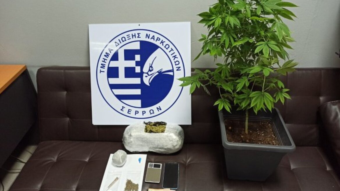 Ζευγάρι θα διακινούσε πάνω από ένα κιλό κάνναβης στις Σέρρες
