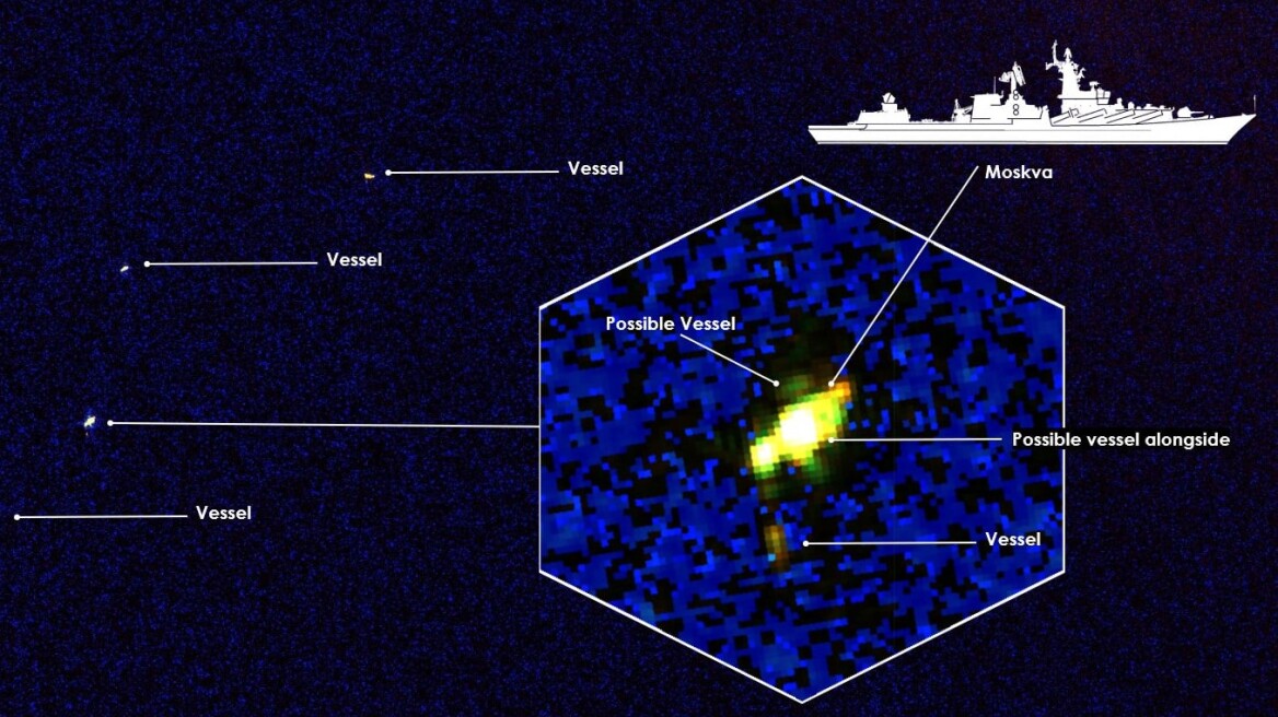 Πόλεμος στην Ουκρανία: Δορυφόρος αποκαλύπτει τις τελευταίες στιγμές του «Moskva»