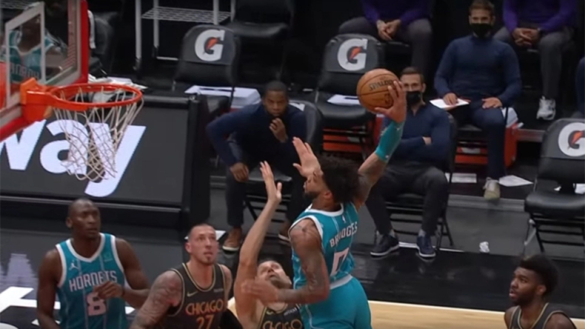 NBA: Πρόστιμο $50 χιλ. στον Μπρίτζες για το ιπτάμενο μασελάκι