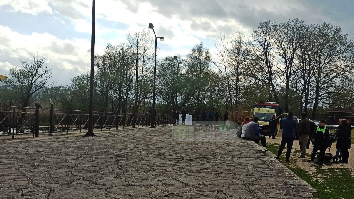 Κινητοποίηση στα Γιάννενα μετά τον εντοπισμό νεκρού άνδρα στη λίμνη