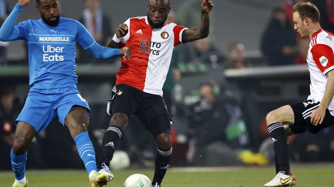 Europa Conference League: Λέστερ-Ρόμα 1-1, Φέγενορντ-Μαρσέιγ 2-3 στα πρώτα ματς των ημιτελικών - Δείτε τα γκολ