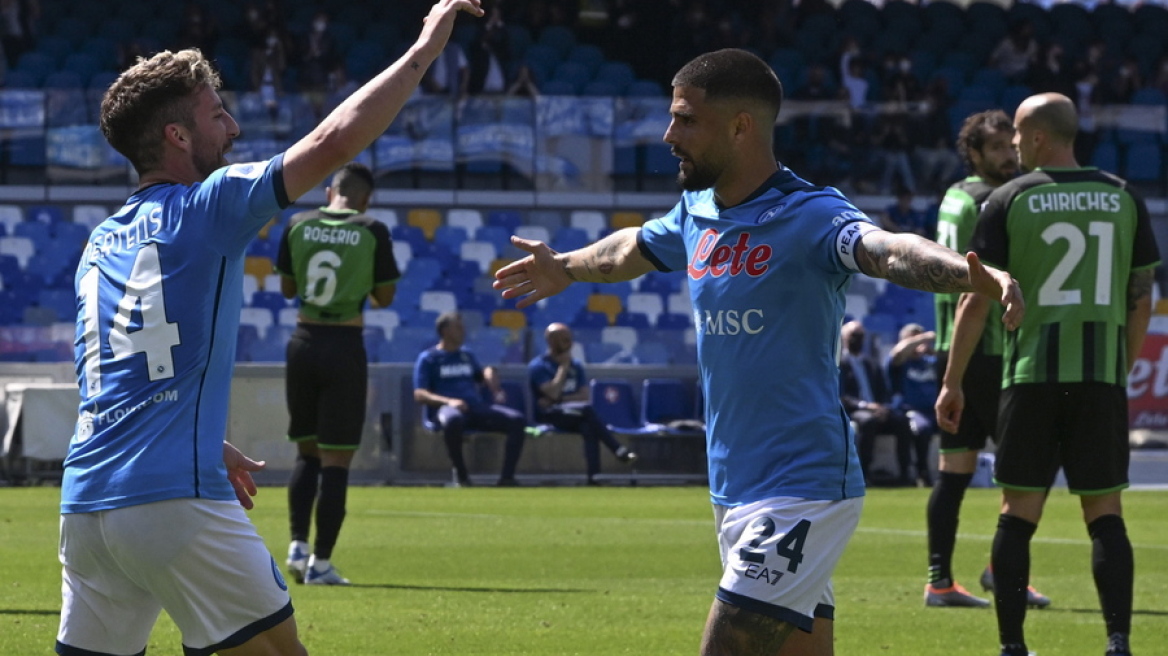 Serie A, Νάπολι - Σασουόλο 6-1: Ξέσπασαν οι Παρτενοπέι - Δείτε τα γκολ 