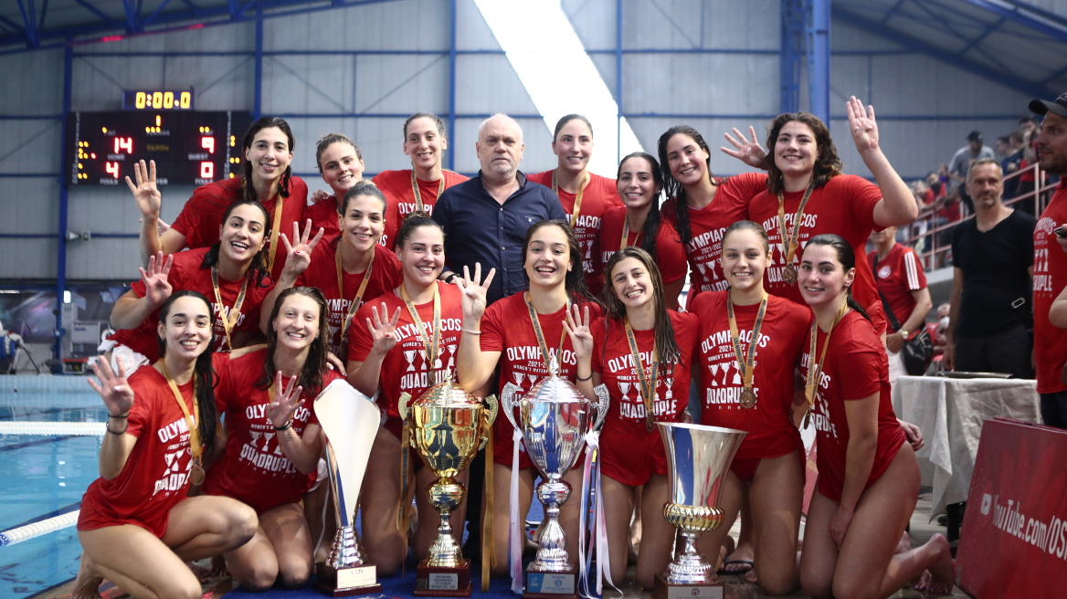 Ολυμπιακός: Καρέ τίτλων  στο πόλο γυναικών 
