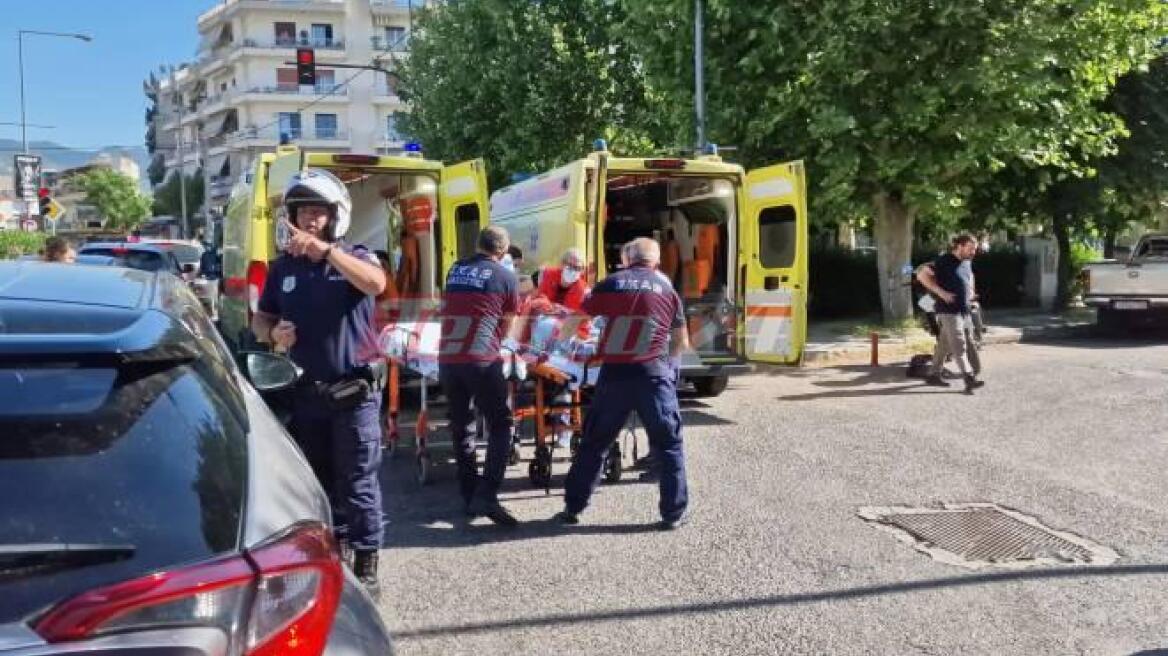 Σοβαρό τροχαίο στην Πάτρα - Δικυκλιστής εκσφενδονίστηκε σε ΙΧ στο αντίθετο ρεύμα 