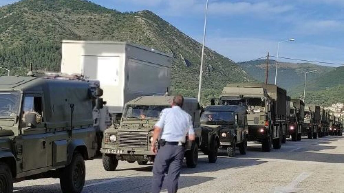 Ηγουμενίτσα: Μπλόκο από μέλη του ΚΚΕ σε νατοϊκή φάλαγγα