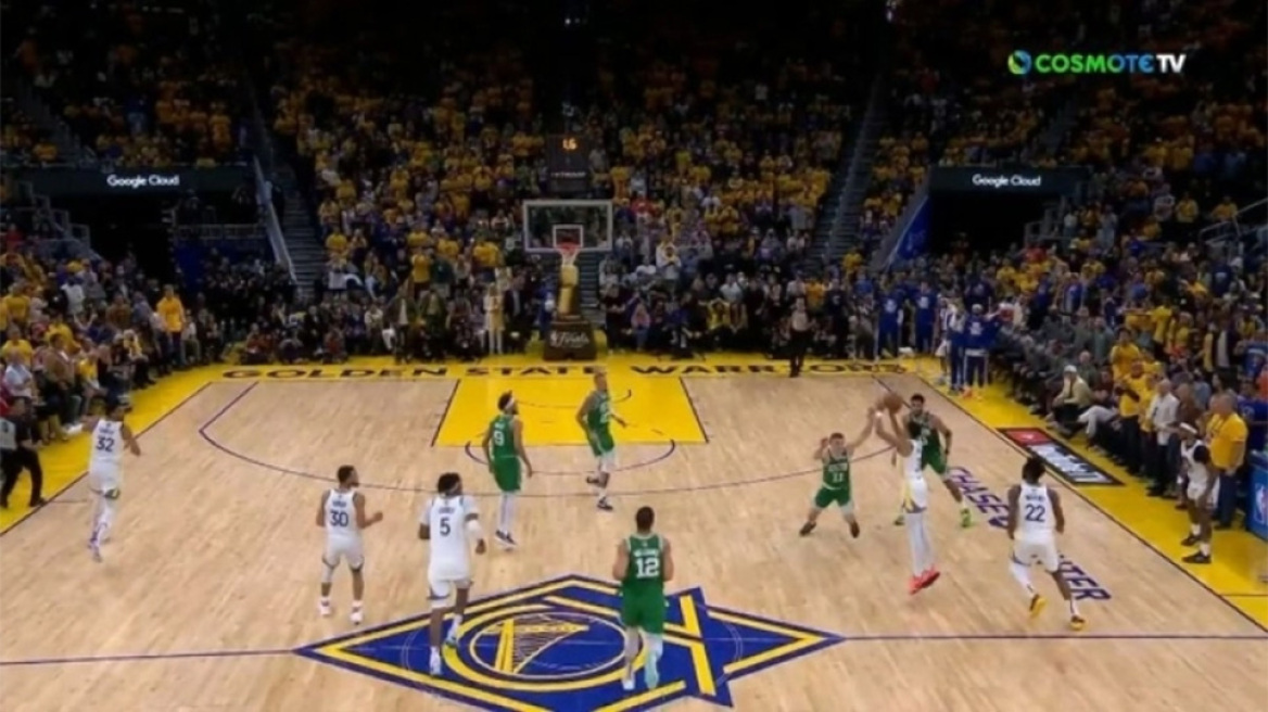 Γουόριορς - Σέλτικς: Απίθανη τριποντάρα από το κέντρο ο Πουλ