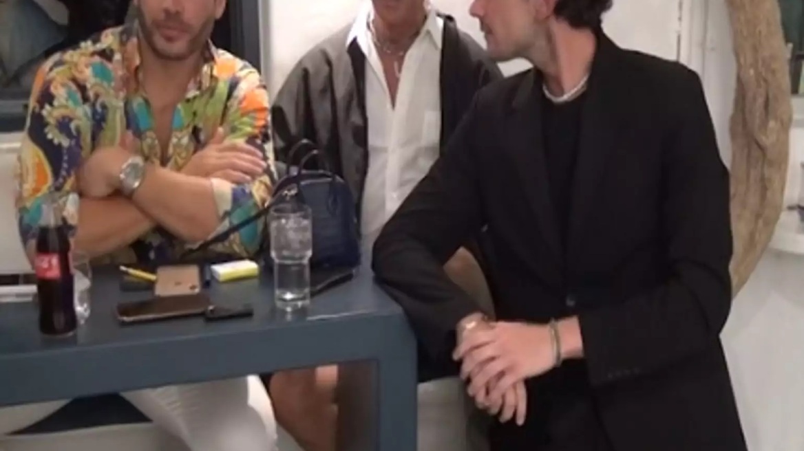 Λάκης Γαβαλάς - Γιώργος Ασημακόπουλος: Παρέα στη Μύκονο 