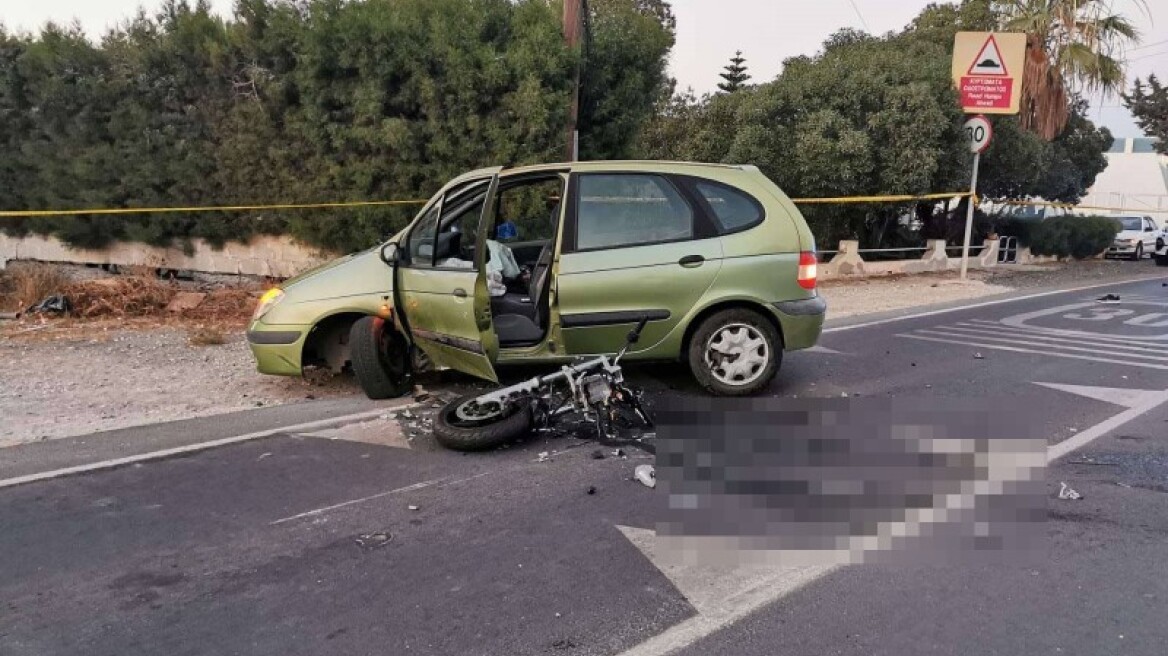 Κύπρος: Μηχανή κόπηκε στα δυο μετά από σύγκρουση με ΙΧ - Νεκρός ο 35χρονος οδηγός της