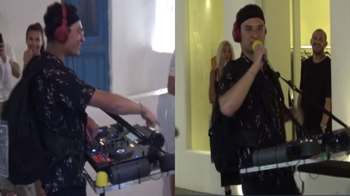Μύκονος: Πλανόδιος dj «ξεσήκωσε» τους τουρίστες στα σοκάκια του νησιού