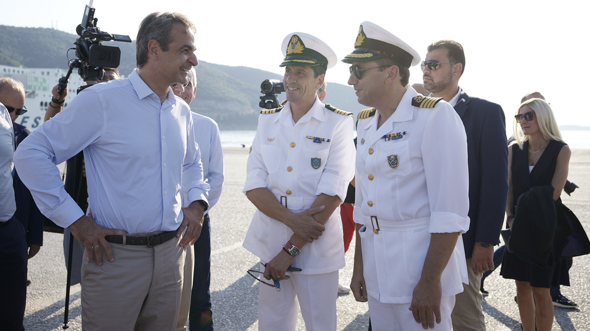 Ο Μητσοτάκης επισκέφθηκε τα έργα του νέου λιμένα Ηγουμενίτσας