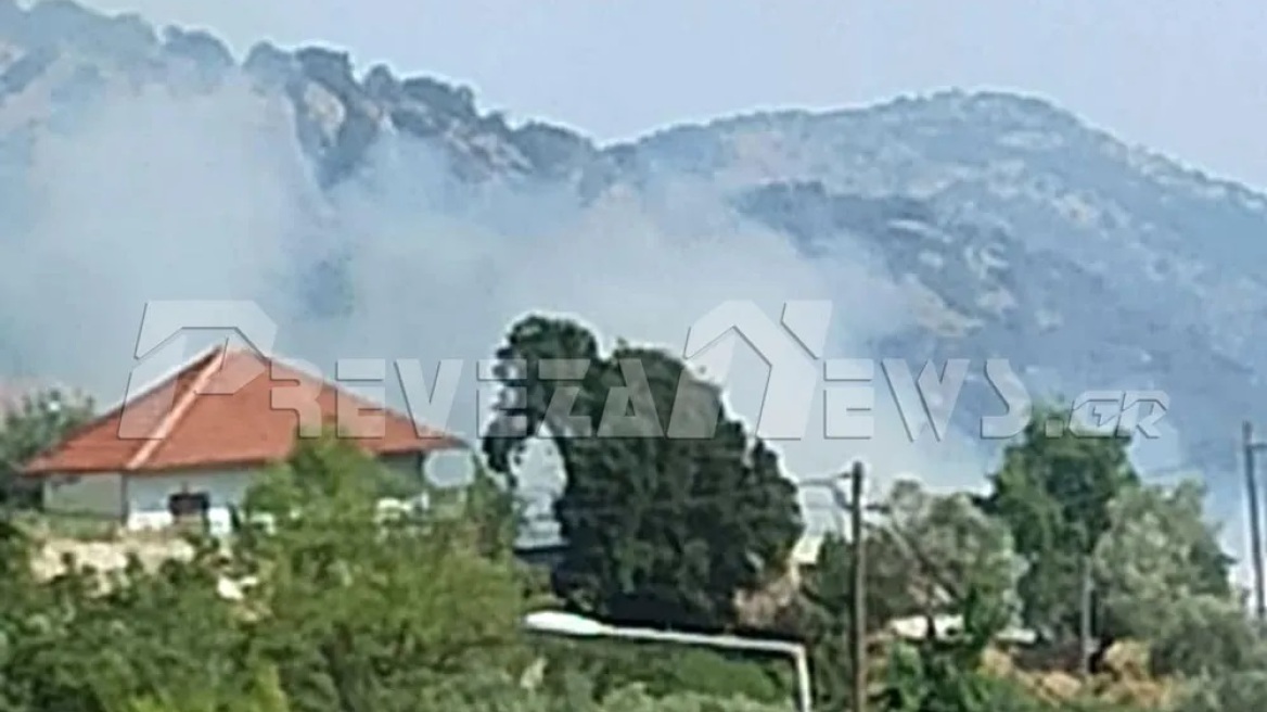  Υπό μερικό έλεγχο η φωτιά στη Βρυσούλα της Πρέβεζας