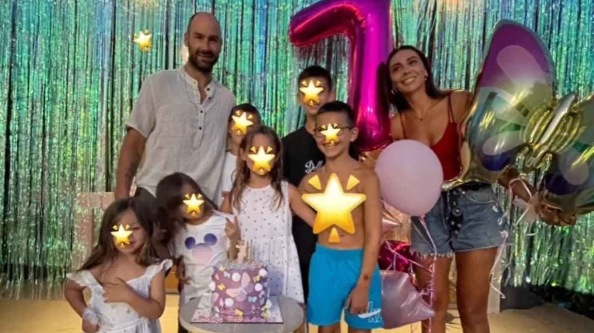 Βασίλης Σπανούλης - Ολυμπία Χοψονίδου: Η κόρη τους Αιμιλία έγινε 7