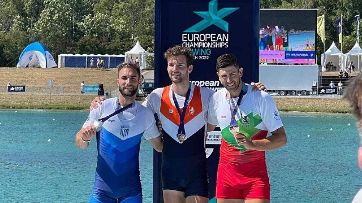 Ευρωπαϊκό Πρωτάθλημα Κωπηλασίας: «Ασημένιος» ο Ντούσκος στο Μόναχο