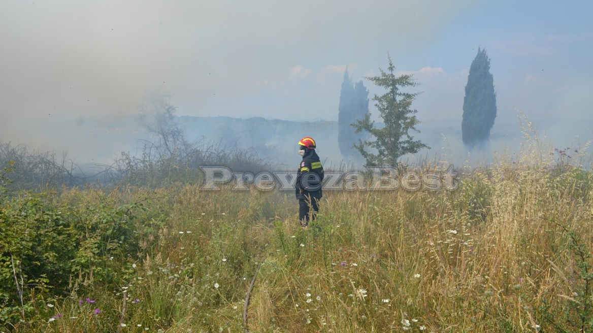 Φωτιά τώρα στα Φλάμπουρα Πρέβεζας