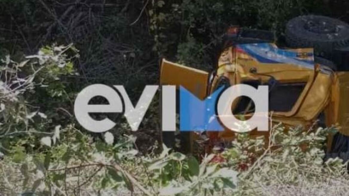 Κατέληξε ο οδηγός του φορτηγού που έπεσε σε γκρεμό στον Άγιο Ευβοίας 