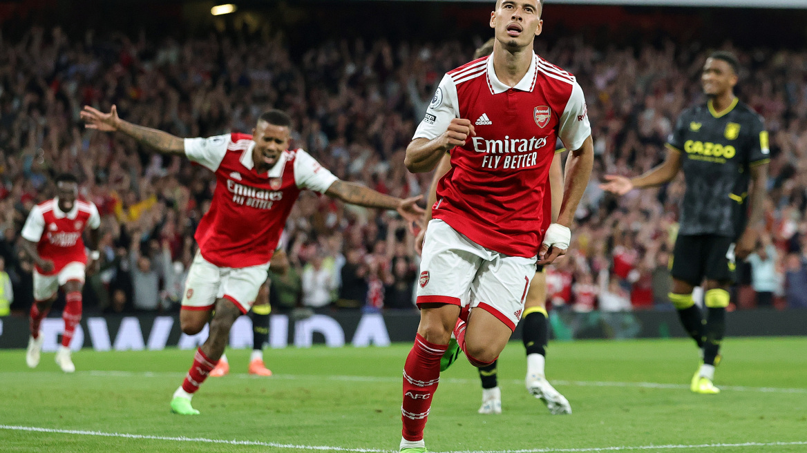 Premier League, Άρσεναλ - Άστον Βίλα 2-1: Μόνοι στην κορυφή οι Κανονιέρηδες 