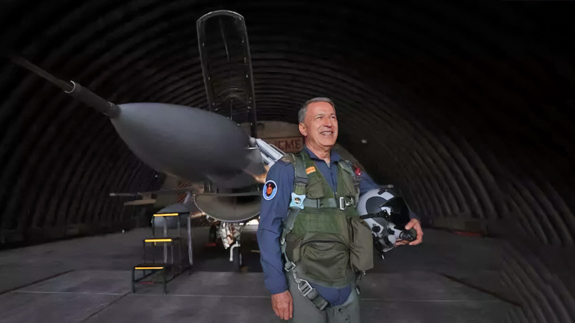 Νέα πρόκληση από τον Ακάρ: «Πέταξε» με F-16 πάνω από το βόρειο Αιγαίο