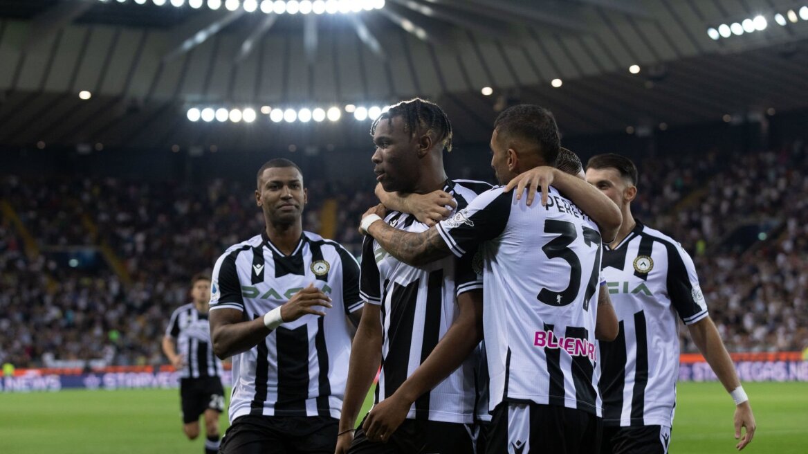 Serie A: Η Ουντινέζε... προσγείωσε με «τεσσάρα» τη Ρόμα στο ντεμπούτο του Μαντί Καμαρά - Δείτε τα γκολ