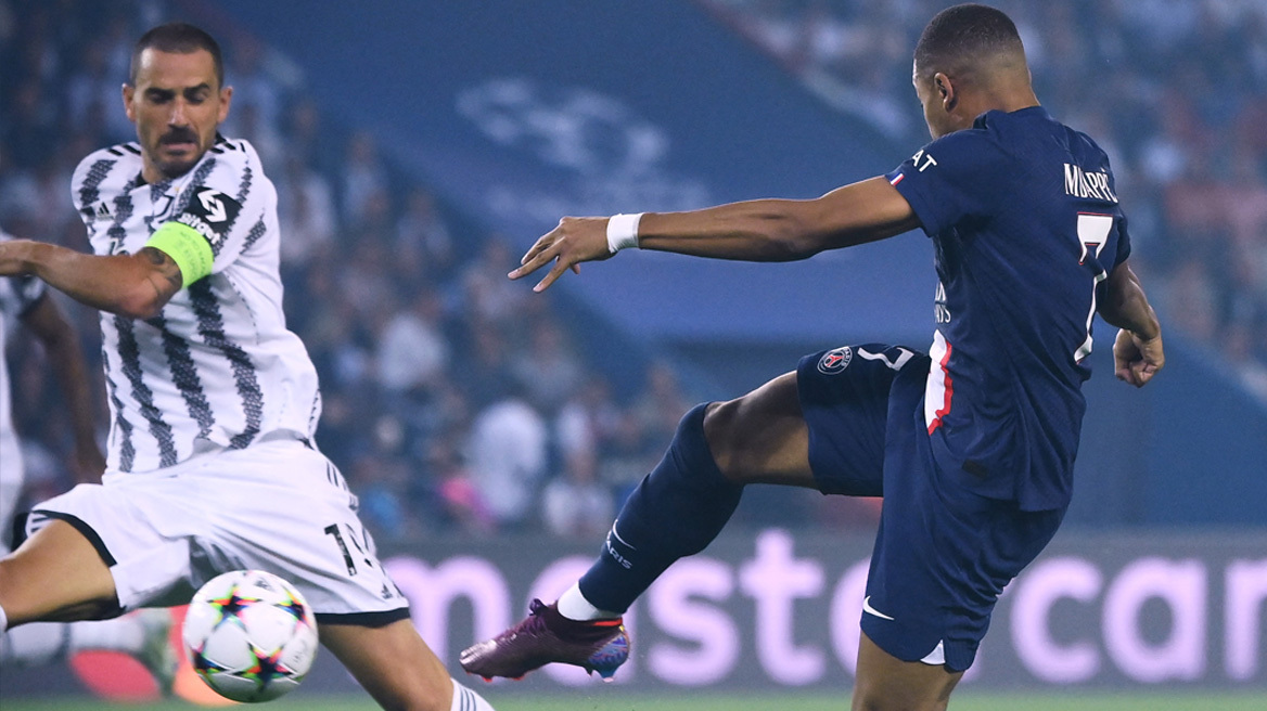 Champions League, Παρί Σεν Ζερμέν-Γιουβέντους 2-1: Με... υπογραφή Εμπαπέ - Δείτε όλα τα γκολ της βραδιάς