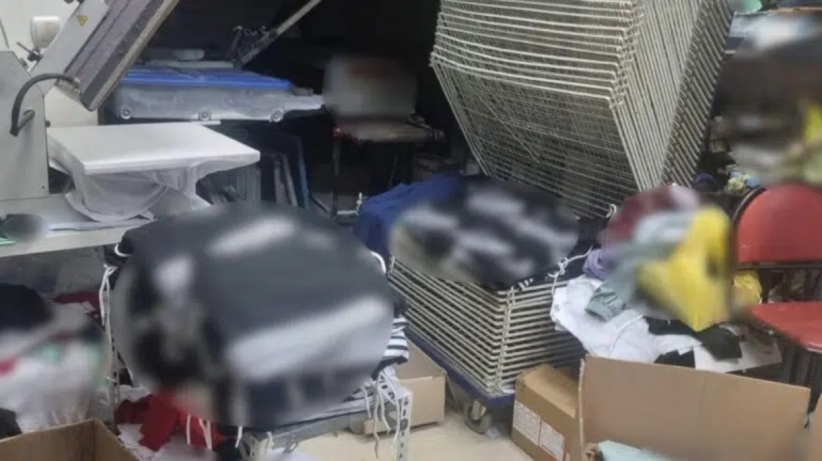 Πάτρα: Πέντε συλλήψεις σε εργαστήριο δημιουργίας «μαϊμού» ενδυμάτων