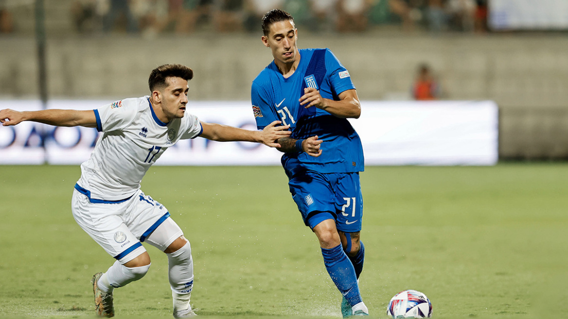 Nations League, Κύπρος - Ελλάδα 1-0: Ήττα στη Λάρνακα στο ντεμπούτο του Κετσπάγια 