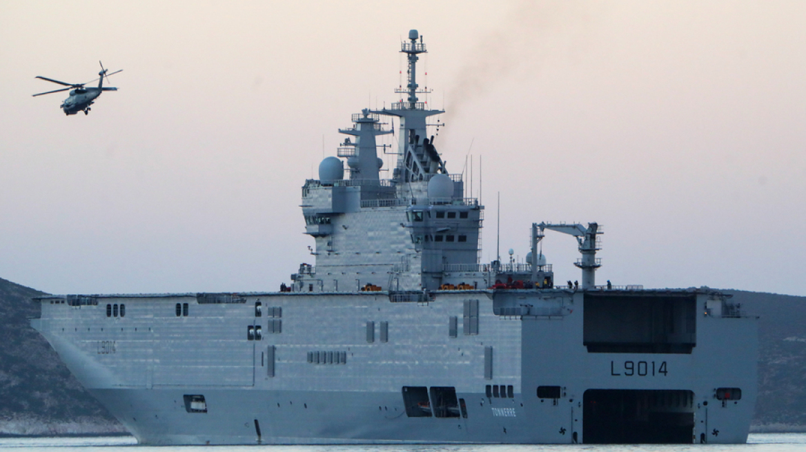 Εντυπωσιακό βίντεο με το γαλλικό ελικοπτεροφόρο «Tonnerre» σε άσκηση στη Σκύρο