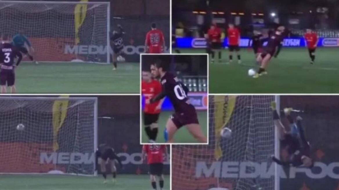 Αδιανόητο πέναλτι ξανά από τον Νόρικ Αβνταλιάν: Ευστόχησε με ανάποδη κωλοτούμπα