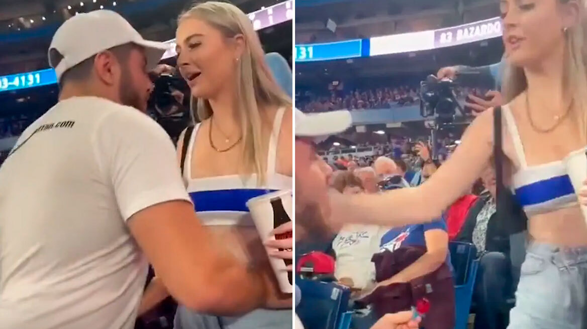  Η πιο αποτυχημένη πρόταση γάμου - Της έδωσε δαχτυλίδι με γλειφιτζούρι, του έδωσε χαστούκι (βίντεο)