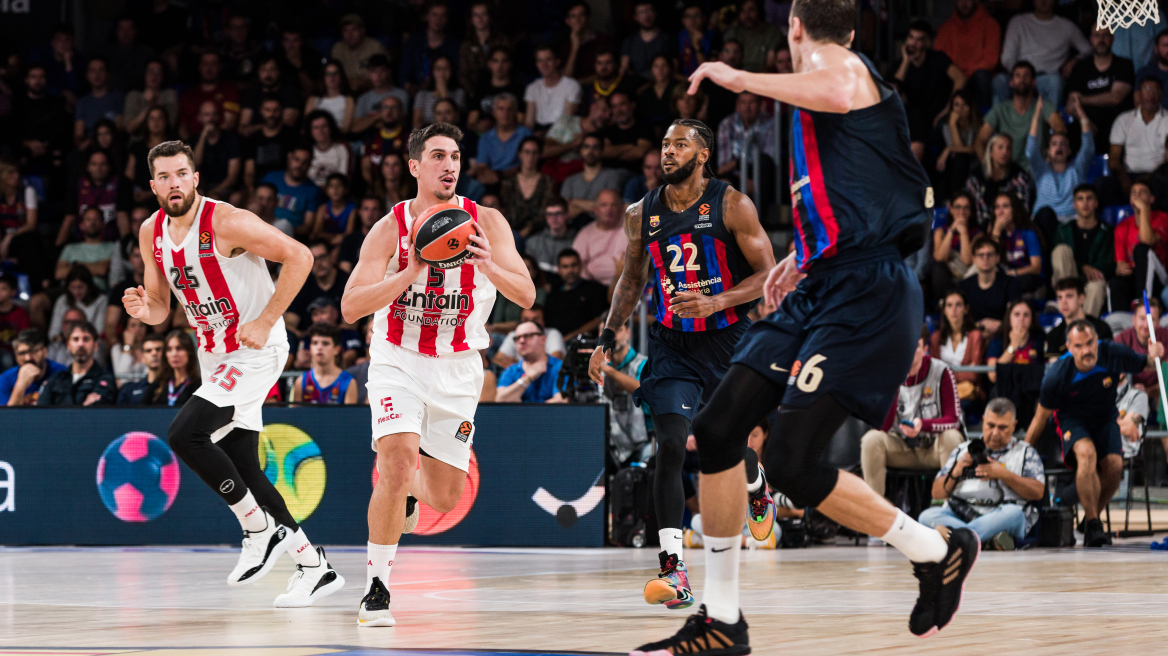 Euroleague,  Μπαρτσελόνα - Ολυμπιακός 70-80: Με το δεξί οι Πειραιώτες 