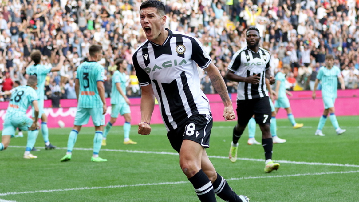 Serie A, Ουντινέζε - Αταλάντα 2-2: Ισόπαλη η ματσάρα, συνωστισμός στην κορυφή - Δείτε τα γκολ