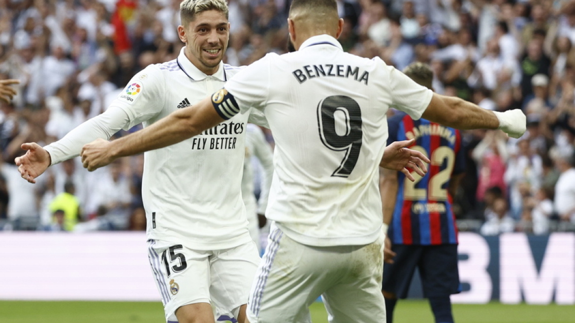 La Liga, Ρεάλ Μαδρίτης-Μπαρτσελόνα 3-1: Ο Μπενζεμά έδειξε το δρόμο για τη νίκη και τη «Χρυσή Μπάλα» - Δείτε τα γκολ 