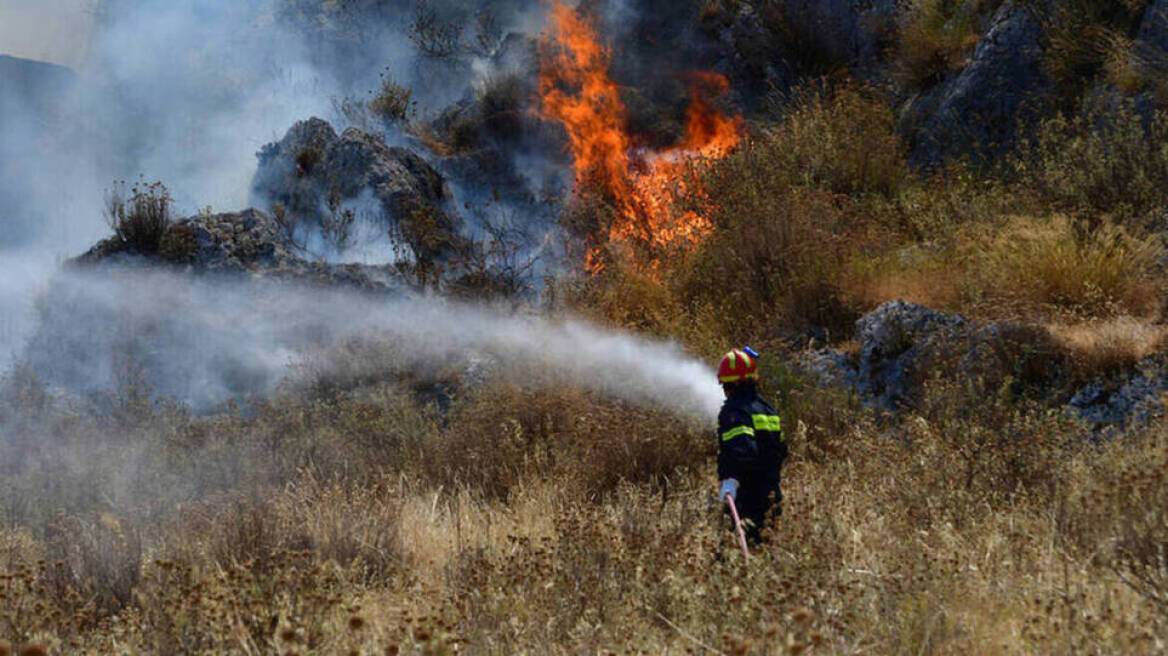 Φωτιά τώρα στον Μίσχο Ροδόπης, σηκώθηκαν και εναέρια μέσα