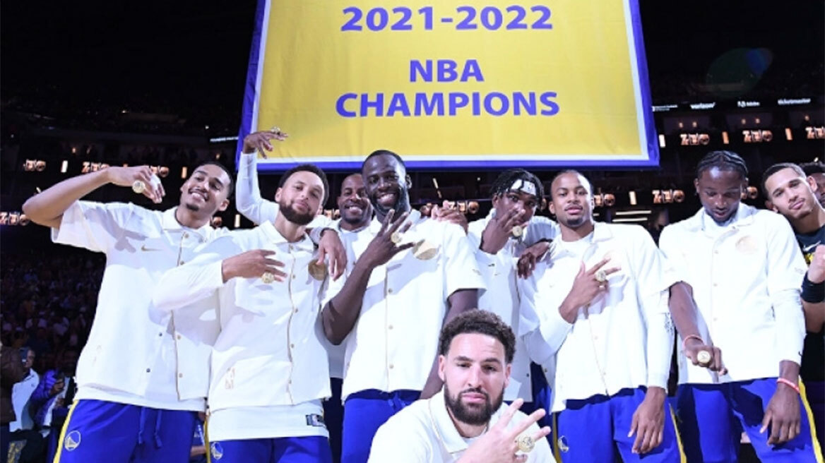 Γκόλντεν Στέιτ Γουόριορς: Η απονομή των δαχτυλιδιών στους περσινούς πρωταθλητές