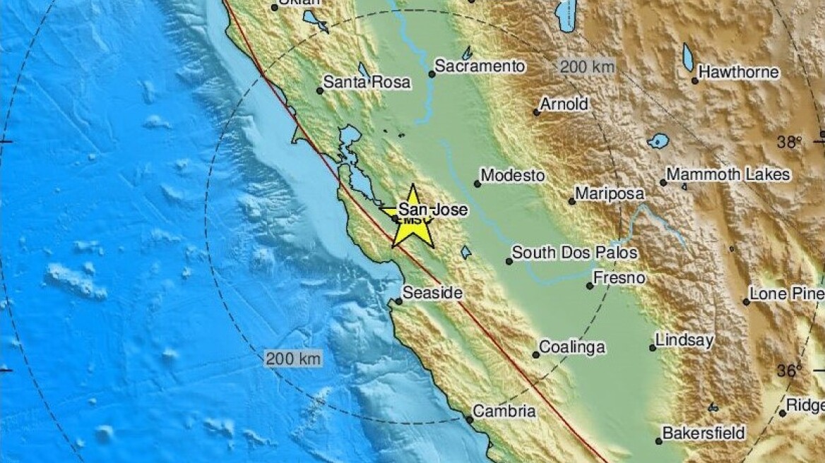 Σεισμός 5,1 Ρίχτερ στην Καλιφόρνια