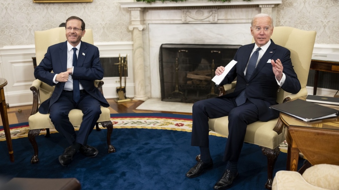 Το Ιράν στο επίκεντρο των συνομιλιών Μπάιντεν και Χέρτσογκ στον Λευκό Οίκο