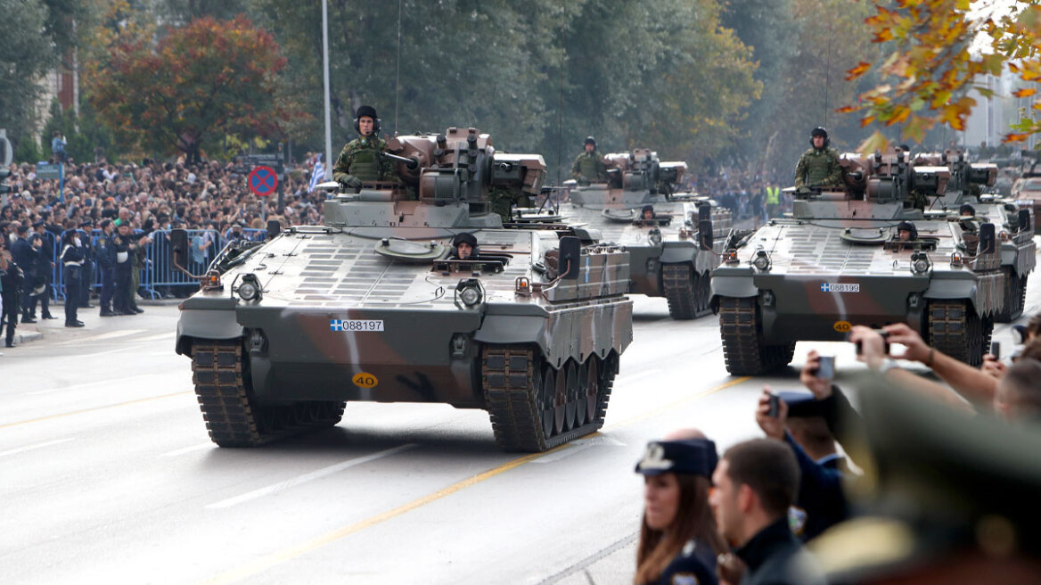 28η Οκτωβρίου - Θεσσαλονίκη: Έλαμψαν τα τεθωρακισμένα Marder και τα μαχητικά Rafale - Δείτε βίντεο και φωτογραφίες