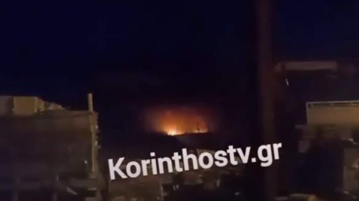 Κόρινθος: Φωτιά σε εγκαταλελειμμένο κτήριο στον Iσθμό