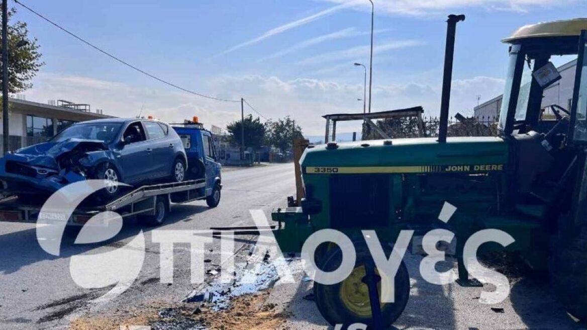 Σέρρες: Θανατηφόρο τροχαίο με έναν νεκρό μετά από σφοδρή σύγκρουση τρακτέρ με ΙΧ