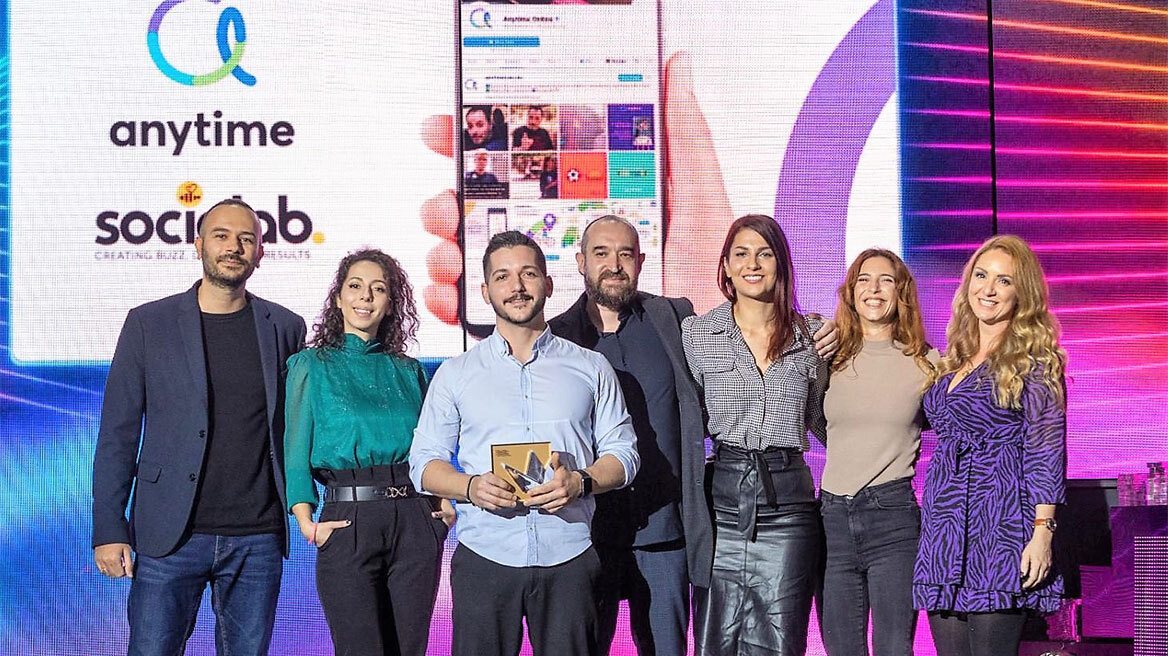 Η Anytime κέρδισε 2 βραβεία στα Social Media Awards