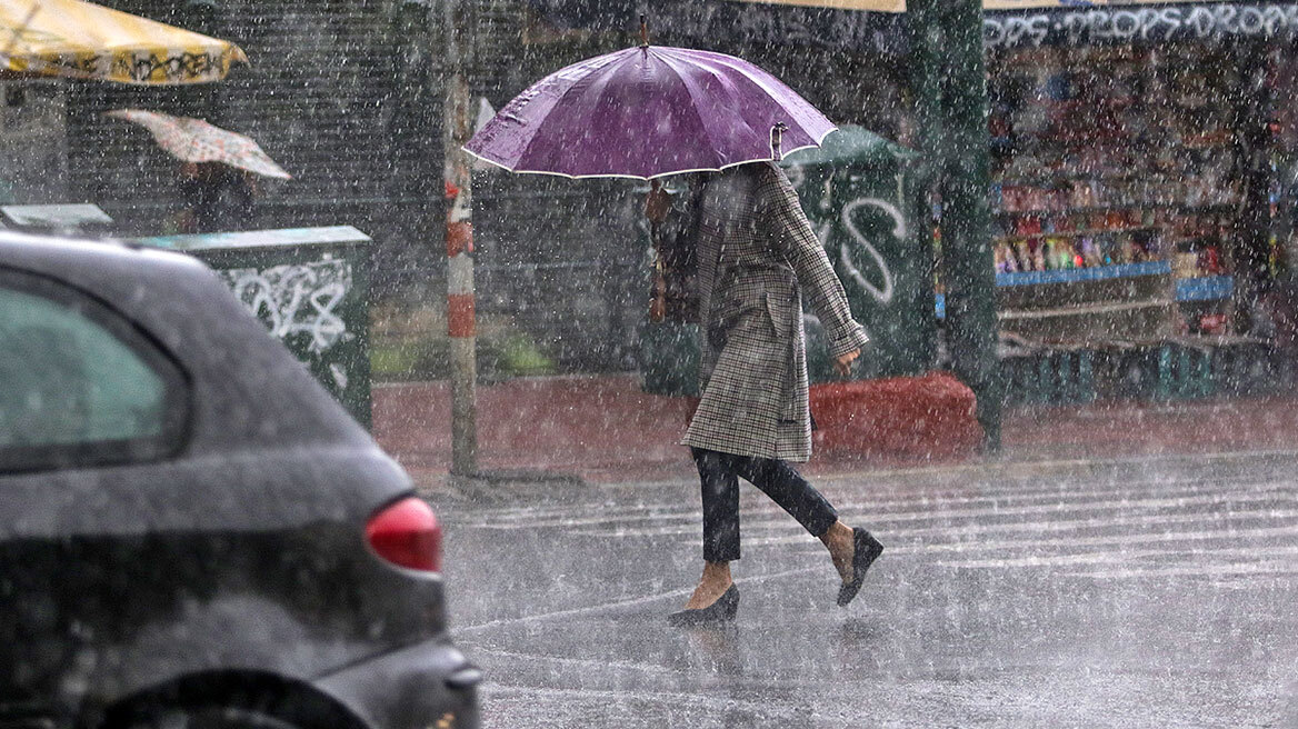 Καιρός - Κακοκαιρία Άριελ: Καταιγίδες σε όλη τη χώρα -  Βροχές το μεσημέρι στην Αττική 