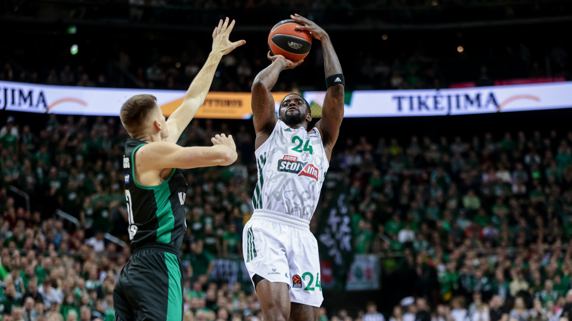Euroleague, Ζάλγκιρις-Παναθηναϊκός 67-81: Το τριφύλλι άλωσε το Κάουνας
