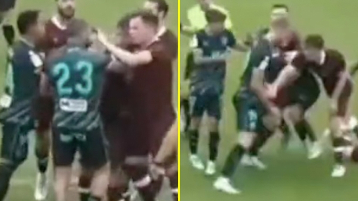 Φιλικό... ξύλο και διακοπή στο ματς Αλμερία-Χαρτς - Δείτε βίντεο