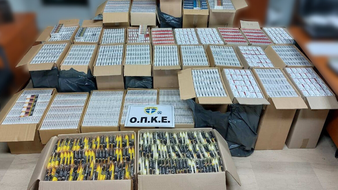 Μεγάλες ποσότητες λαθραίων καπνικών ειδών βρέθηκαν στη Ροδόπη